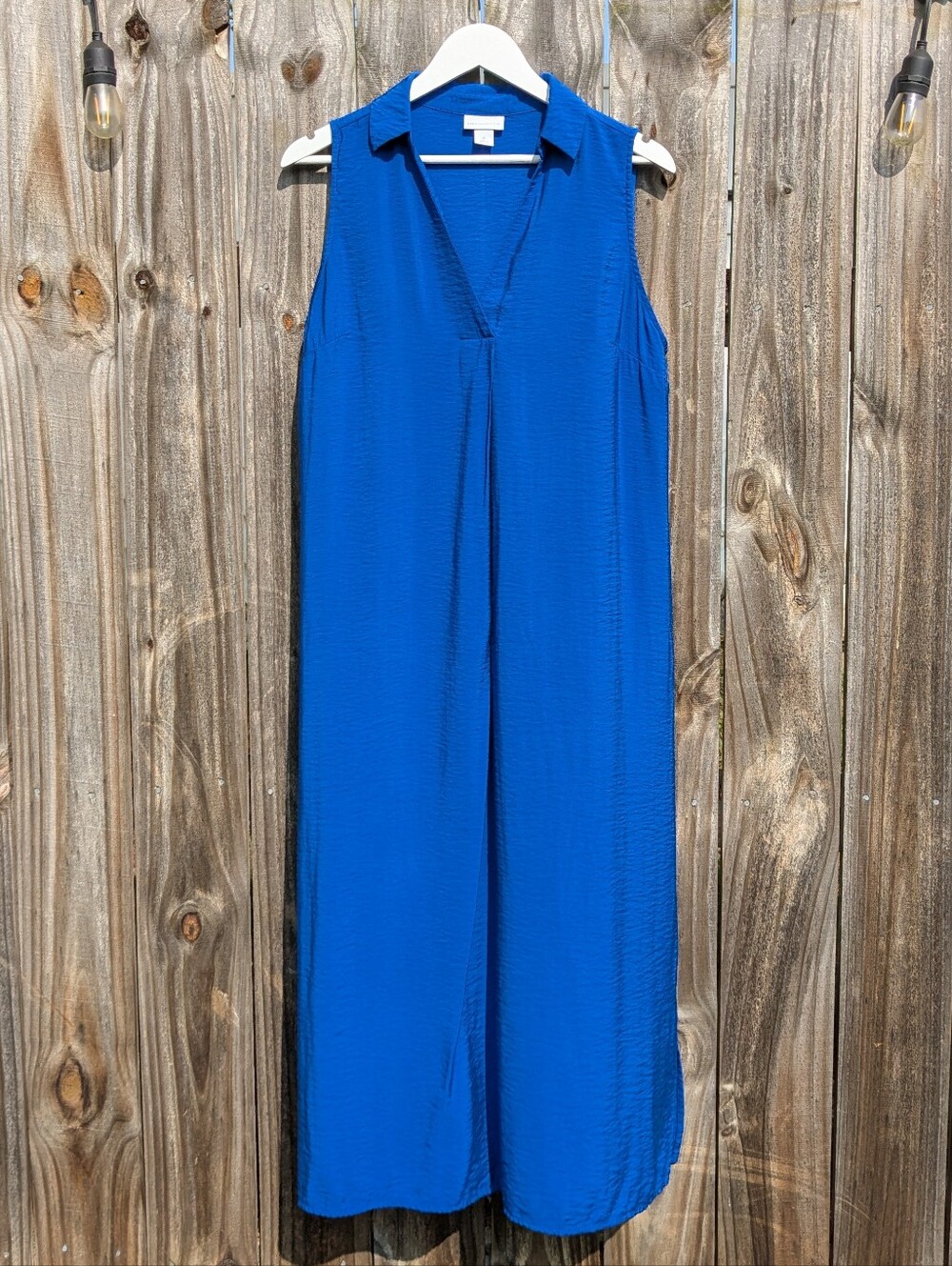 Liz Claiborne Medium Bright Blue Rayon A-line Dress